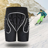 Maxbell Women Men Ski Skating Hip Butt Protective Pad Skateboard Padded Shorts L