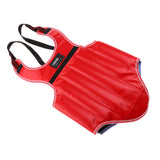 Maxbell Sanda Protective Gear Set Shin Leg Chest Guard Helmet Groin Protector Red