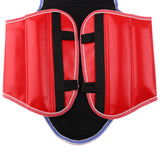 Maxbell Sanda Protective Gear Set Shin Leg Chest Guard Helmet Groin Protector Red