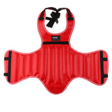 Maxbell Sanda Protective Gear Set Shin Leg Chest Guard Helmet Groin Protector Red