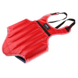 Maxbell Sanda Protective Gear Set Shin Leg Chest Guard Helmet Groin Protector Red