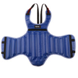 Maxbell Sanda Protective Gear Set Shin Leg Chest Guard Helmet Groin Protector Blue