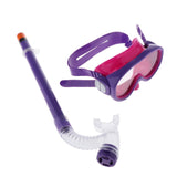 Maxbell Child Swimming Anti-Fog Goggles Kids Diving Mask & Breather Pipe Purple