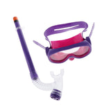 Maxbell Child Swimming Anti-Fog Goggles Kids Diving Mask & Breather Pipe Purple