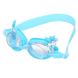 Maxbell Kids Swimming Goggles Anti-Fog Adjustable Silicone Eyewear Blue Horse