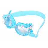 Maxbell Kids Swimming Goggles Anti-Fog Adjustable Silicone Eyewear Blue Horse