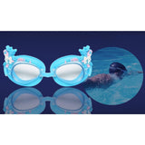 Maxbell Kids Swimming Goggles Anti-Fog Adjustable Silicone Eyewear Blue Horse