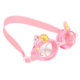 Maxbell Kids Swimming Goggles Anti-Fog Adjustable Silicone Eyewear Pink Swan