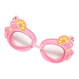 Maxbell Kids Swimming Goggles Anti-Fog Adjustable Silicone Eyewear Pink Swan