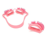 Maxbell Kids Swimming Goggles Anti-Fog Adjustable Silicone Eyewear Pink Swan