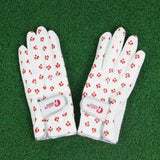 Maxbell 1 Pair Women Breathable Golf Gloves Left Right Hand Golfer Gloves White S