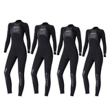 Maxbell Women 3mm Neoprene One-Piece Wetsuit Long Sleeve Diving Back Zip Jumpsuit S