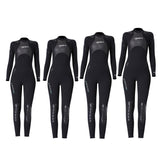 Maxbell Women 3mm Neoprene One-Piece Wetsuit Long Sleeve Diving Back Zip Jumpsuit S