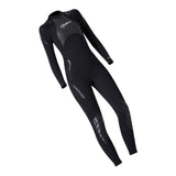 Maxbell Women 3mm Neoprene One-Piece Wetsuit Long Sleeve Diving Back Zip Jumpsuit S