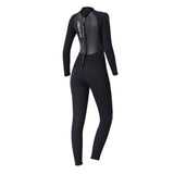 Maxbell Women 3mm Neoprene One-Piece Wetsuit Long Sleeve Diving Back Zip Jumpsuit M