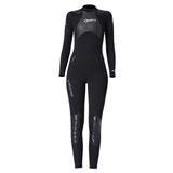 Maxbell Women 3mm Neoprene One-Piece Wetsuit Long Sleeve Diving Back Zip Jumpsuit XL