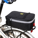 Maxbell Bike Rear Seat Rack Storage Bag Handlebar Pouch Pannier Reflective Black