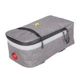 Maxbell Bike Rear Seat Rack Storage Bag Handlebar Pouch Pannier Normal Gray