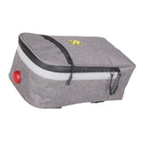 Maxbell Bike Rear Seat Rack Storage Bag Handlebar Pouch Pannier Normal Gray