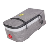 Maxbell Bike Rear Seat Rack Storage Bag Handlebar Pouch Pannier Normal Gray