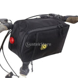 Maxbell Bike Rear Seat Rack Storage Bag Handlebar Pouch Pannier Higher Black