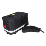 Maxbell Bike Rear Seat Rack Storage Bag Handlebar Pouch Pannier Higher Black