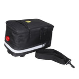 Maxbell Bike Rear Seat Rack Storage Bag Handlebar Pouch Pannier Higher Black
