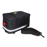 Maxbell Bike Rear Seat Rack Storage Bag Handlebar Pouch Pannier Higher Black