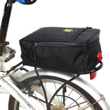 Maxbell Bike Rear Seat Rack Storage Bag Handlebar Pouch Pannier Higher Black