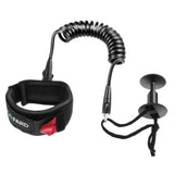 Maxbell 4ft 5.5mm Bodyboard Surfboard SUP Wrist Leash Leg Rope Coiled Cord  Black