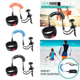 Maxbell 4ft 5.5mm Bodyboard Surfboard SUP Wrist Leash Leg Rope Coiled Cord  Orange