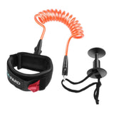 Maxbell 4ft 5.5mm Bodyboard Surfboard SUP Wrist Leash Leg Rope Coiled Cord  Orange