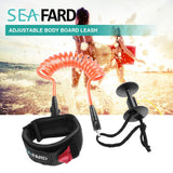Maxbell 4ft 5.5mm Bodyboard Surfboard SUP Wrist Leash Leg Rope Coiled Cord  Orange