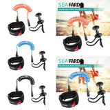 Maxbell 5ft Bodyboard Surfboard SUP Wrist Leash Leg Rope Coiled Cord Pad Cuff Orange