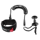 Maxbell 5ft Bodyboard Surfboard SUP Wrist Leash Leg Rope Coiled Cord Pad Cuff Black