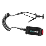 Maxbell 5ft Bodyboard Surfboard SUP Wrist Leash Leg Rope Coiled Cord Pad Cuff Black