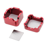 Maxbell Billiards Pool Cue Chalk Holder Magnetic Snooker Stick Tip Chalk Box Red