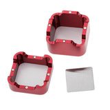 Maxbell Billiards Pool Cue Chalk Holder Magnetic Snooker Stick Tip Chalk Box Red