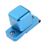 Maxbell Billiard Cue Chalk Case Holder Chalks Carrier Metal Box with Clip Blue