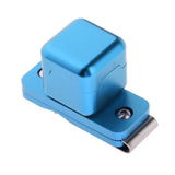 Maxbell Billiard Cue Chalk Case Holder Chalks Carrier Metal Box with Clip Blue