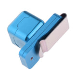 Maxbell Billiard Cue Chalk Case Holder Chalks Carrier Metal Box with Clip Blue