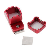Maxbell Billiard Cue Chalk Case Holder Chalks Carrier Metal Box with Clip Red