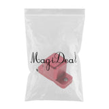 Maxbell Billiard Cue Chalk Case Holder Chalks Carrier Metal Box with Clip Red