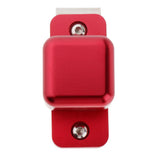 Maxbell Billiard Cue Chalk Case Holder Chalks Carrier Metal Box with Clip Red