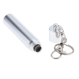 Maxbell Billiard Snooker Pool Cue Tip Shaper Pricker Pick Tool with Key Ring Silver