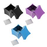Maxbell Billiard Cue Chalk Case Holder Detachable Chalks Carrier Metal Box Blue