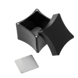 Maxbell Billiard Cue Chalk Case Holder Detachable Chalks Carrier Metal Box Black