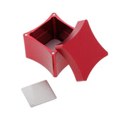 Maxbell Billiard Cue Chalk Case Holder Detachable Chalks Carrier Metal Box Red