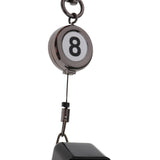 Max Billiards Snooker Pool Cue Chalk Retractable Holder with Number 8 Keychain