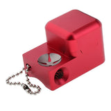 Max Billiard Cue Chalk Case Holder Chalks Carrier Box with Prod Scuffer Red